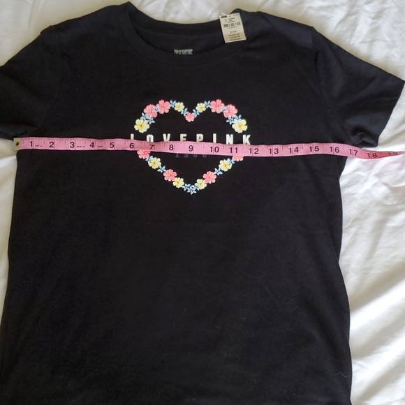 NWT PINK tee shirt. Xs - Picture 7 of 11